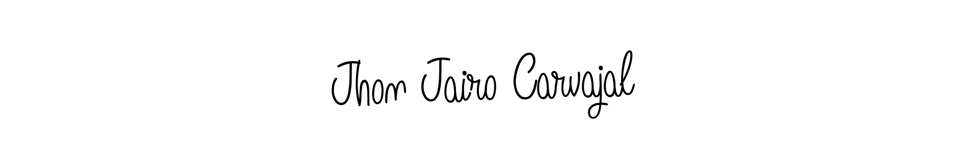 How to make Jhon Jairo Carvajal name signature. Use Angelique-Rose-font-FFP style for creating short signs online. This is the latest handwritten sign. Jhon Jairo Carvajal signature style 5 images and pictures png