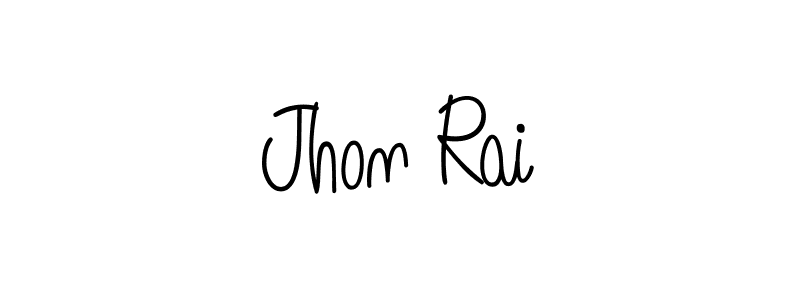 Make a beautiful signature design for name Jhon Rai. With this signature (Angelique-Rose-font-FFP) style, you can create a handwritten signature for free. Jhon Rai signature style 5 images and pictures png
