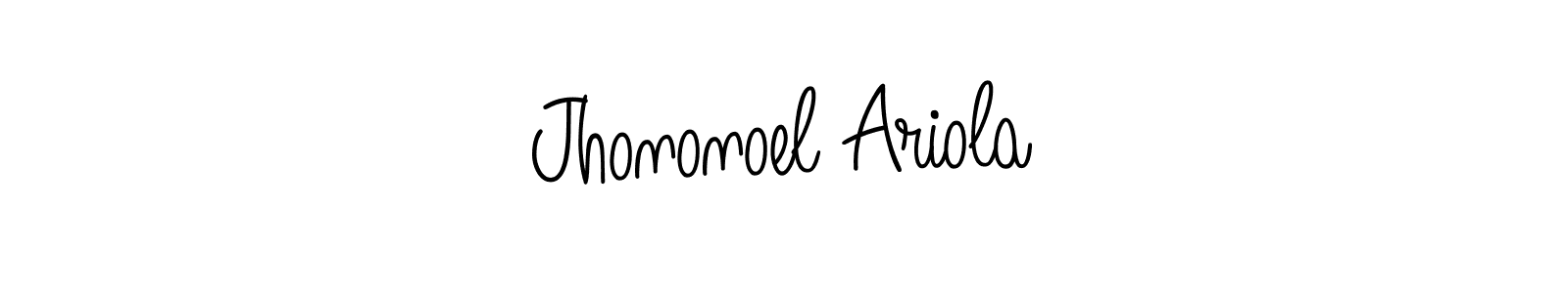 Here are the top 10 professional signature styles for the name Jhononoel Ariola. These are the best autograph styles you can use for your name. Jhononoel Ariola signature style 5 images and pictures png
