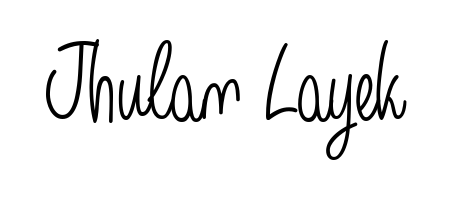 Jhulan Layek stylish signature style. Best Handwritten Sign (Angelique-Rose-font-FFP) for my name. Handwritten Signature Collection Ideas for my name Jhulan Layek. Jhulan Layek signature style 5 images and pictures png