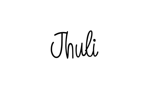 The best way (Angelique-Rose-font-FFP) to make a short signature is to pick only two or three words in your name. The name Jhuli include a total of six letters. For converting this name. Jhuli signature style 5 images and pictures png