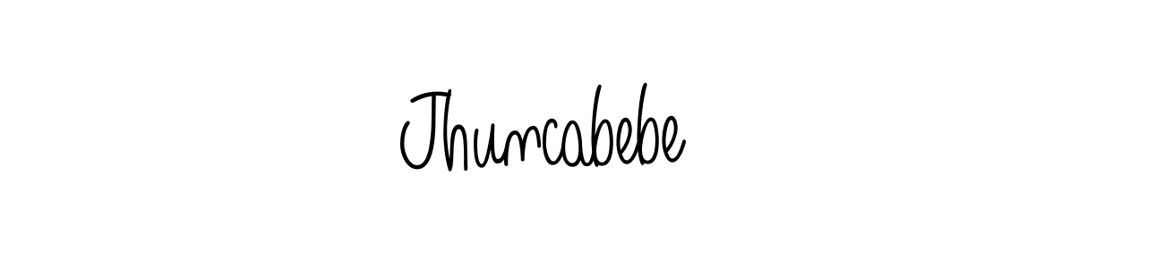 Also You can easily find your signature by using the search form. We will create Jhuncabebe    name handwritten signature images for you free of cost using Angelique-Rose-font-FFP sign style. Jhuncabebe    signature style 5 images and pictures png