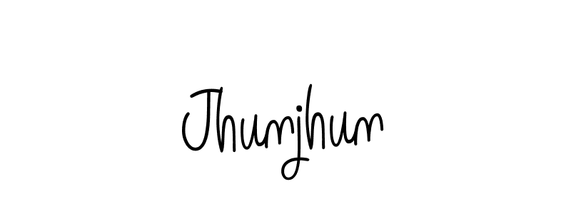 How to make Jhunjhun signature? Angelique-Rose-font-FFP is a professional autograph style. Create handwritten signature for Jhunjhun name. Jhunjhun signature style 5 images and pictures png