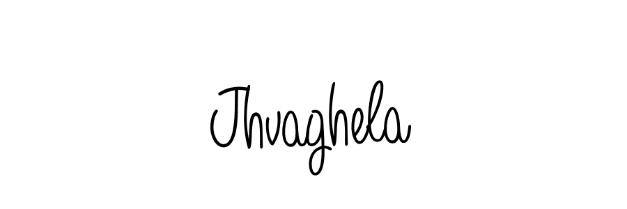 Use a signature maker to create a handwritten signature online. With this signature software, you can design (Angelique-Rose-font-FFP) your own signature for name Jhvaghela. Jhvaghela signature style 5 images and pictures png