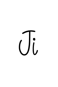 Make a beautiful signature design for name Ji. With this signature (Angelique-Rose-font-FFP) style, you can create a handwritten signature for free. Ji signature style 5 images and pictures png