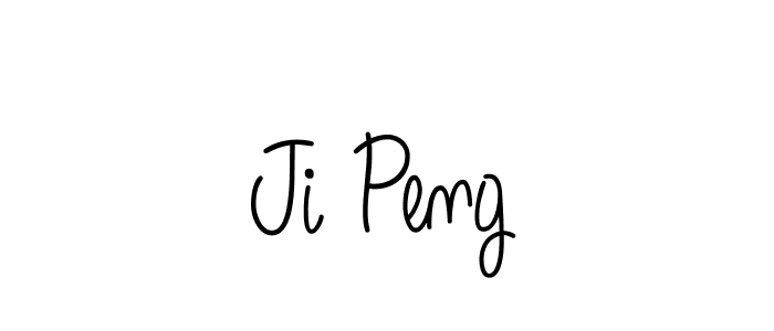 Make a beautiful signature design for name Ji Peng. With this signature (Angelique-Rose-font-FFP) style, you can create a handwritten signature for free. Ji Peng signature style 5 images and pictures png