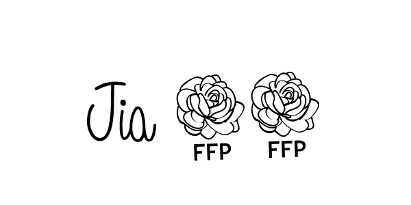 You should practise on your own different ways (Angelique-Rose-font-FFP) to write your name (Jia 09) in signature. don't let someone else do it for you. Jia 09 signature style 5 images and pictures png
