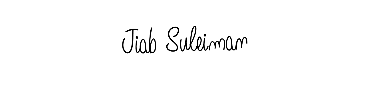 This is the best signature style for the Jiab Suleiman name. Also you like these signature font (Angelique-Rose-font-FFP). Mix name signature. Jiab Suleiman signature style 5 images and pictures png