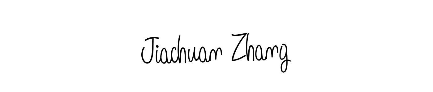 How to make Jiachuan Zhang name signature. Use Angelique-Rose-font-FFP style for creating short signs online. This is the latest handwritten sign. Jiachuan Zhang signature style 5 images and pictures png