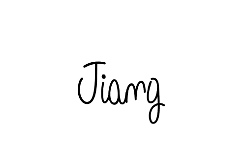 Make a beautiful signature design for name Jiang. With this signature (Angelique-Rose-font-FFP) style, you can create a handwritten signature for free. Jiang signature style 5 images and pictures png