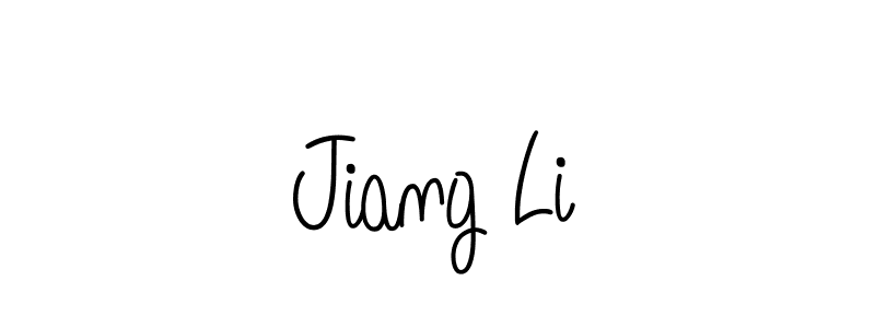 You should practise on your own different ways (Angelique-Rose-font-FFP) to write your name (Jiang Li) in signature. don't let someone else do it for you. Jiang Li signature style 5 images and pictures png