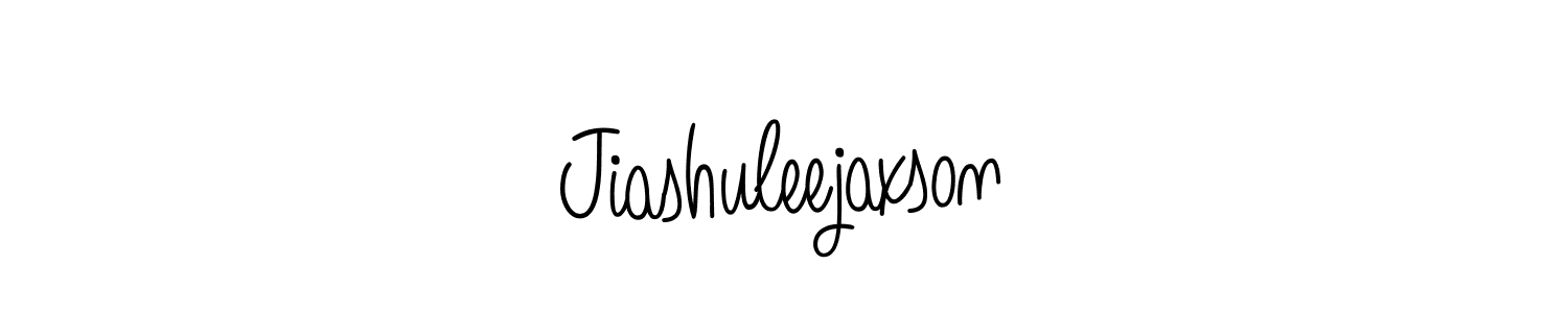 Create a beautiful signature design for name Jiashuleejaxson. With this signature (Angelique-Rose-font-FFP) fonts, you can make a handwritten signature for free. Jiashuleejaxson signature style 5 images and pictures png