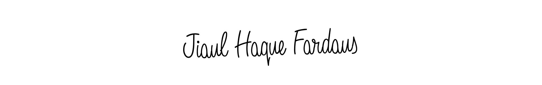 Make a short Jiaul Haque Fardaus signature style. Manage your documents anywhere anytime using Angelique-Rose-font-FFP. Create and add eSignatures, submit forms, share and send files easily. Jiaul Haque Fardaus signature style 5 images and pictures png