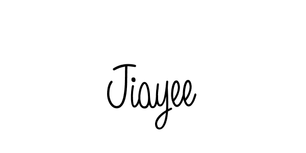 Use a signature maker to create a handwritten signature online. With this signature software, you can design (Angelique-Rose-font-FFP) your own signature for name Jiayee. Jiayee signature style 5 images and pictures png