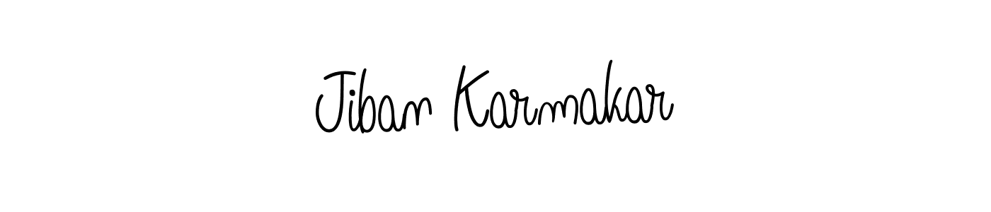 Angelique-Rose-font-FFP is a professional signature style that is perfect for those who want to add a touch of class to their signature. It is also a great choice for those who want to make their signature more unique. Get Jiban Karmakar name to fancy signature for free. Jiban Karmakar signature style 5 images and pictures png