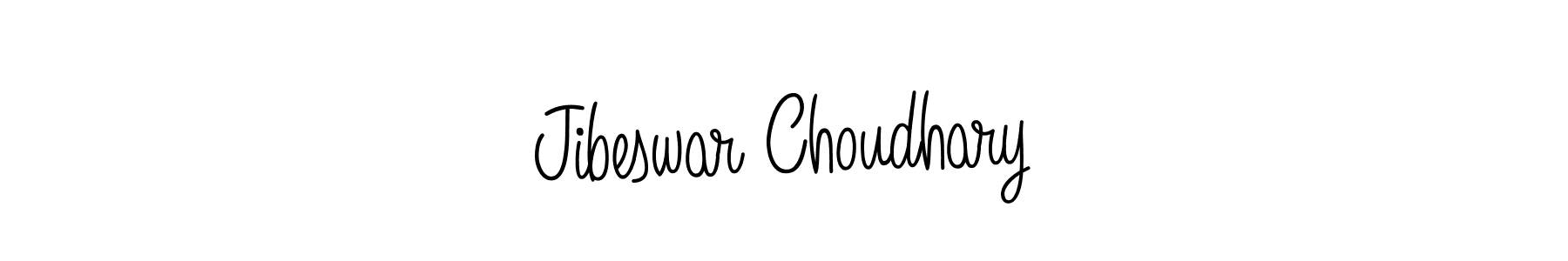 Use a signature maker to create a handwritten signature online. With this signature software, you can design (Angelique-Rose-font-FFP) your own signature for name Jibeswar Choudhary. Jibeswar Choudhary signature style 5 images and pictures png