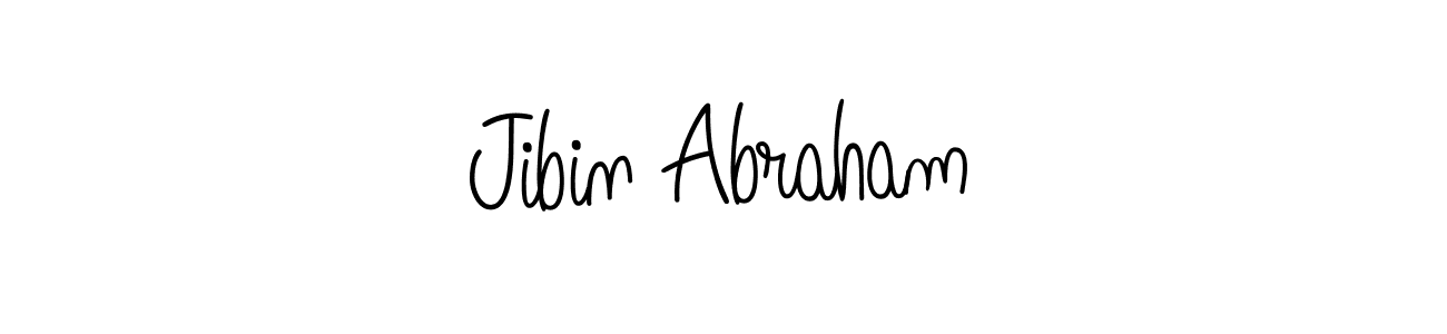 Create a beautiful signature design for name Jibin Abraham. With this signature (Angelique-Rose-font-FFP) fonts, you can make a handwritten signature for free. Jibin Abraham signature style 5 images and pictures png