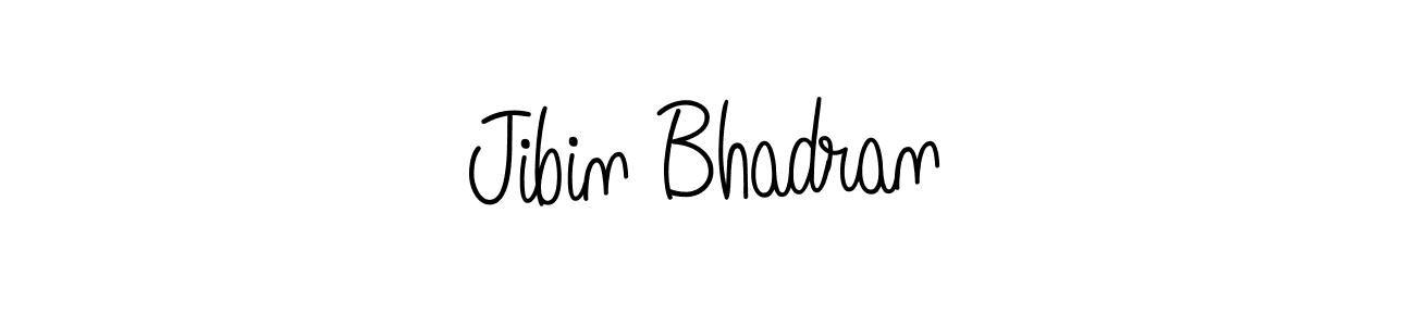 Angelique-Rose-font-FFP is a professional signature style that is perfect for those who want to add a touch of class to their signature. It is also a great choice for those who want to make their signature more unique. Get Jibin Bhadran name to fancy signature for free. Jibin Bhadran signature style 5 images and pictures png