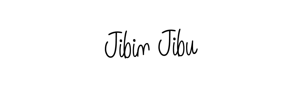 Make a beautiful signature design for name Jibin Jibu. With this signature (Angelique-Rose-font-FFP) style, you can create a handwritten signature for free. Jibin Jibu signature style 5 images and pictures png