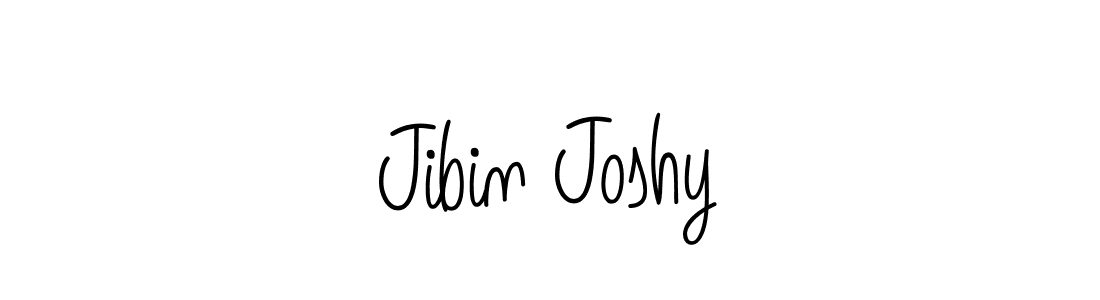 Jibin Joshy stylish signature style. Best Handwritten Sign (Angelique-Rose-font-FFP) for my name. Handwritten Signature Collection Ideas for my name Jibin Joshy. Jibin Joshy signature style 5 images and pictures png