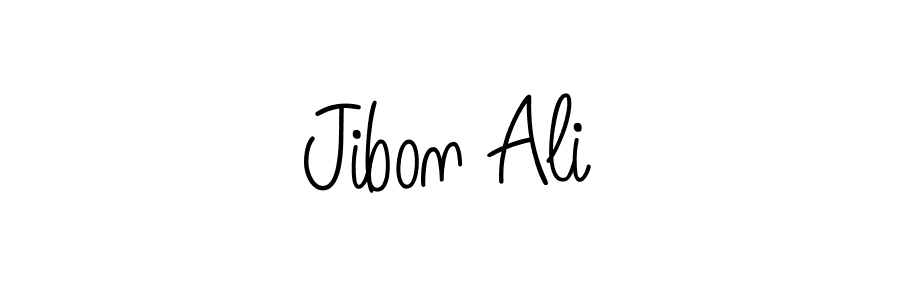 The best way (Angelique-Rose-font-FFP) to make a short signature is to pick only two or three words in your name. The name Jibon Ali include a total of six letters. For converting this name. Jibon Ali signature style 5 images and pictures png