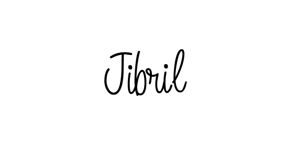 Design your own signature with our free online signature maker. With this signature software, you can create a handwritten (Angelique-Rose-font-FFP) signature for name Jibril. Jibril signature style 5 images and pictures png