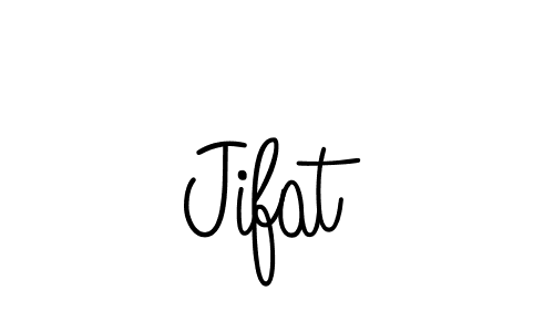 You should practise on your own different ways (Angelique-Rose-font-FFP) to write your name (Jifat) in signature. don't let someone else do it for you. Jifat signature style 5 images and pictures png