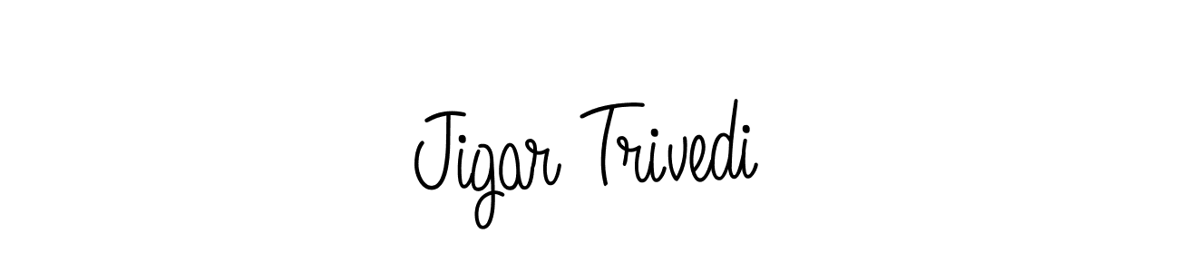 How to Draw Jigar Trivedi signature style? Angelique-Rose-font-FFP is a latest design signature styles for name Jigar Trivedi. Jigar Trivedi signature style 5 images and pictures png