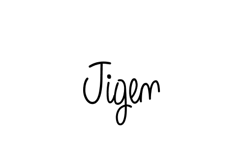 Jigen stylish signature style. Best Handwritten Sign (Angelique-Rose-font-FFP) for my name. Handwritten Signature Collection Ideas for my name Jigen. Jigen signature style 5 images and pictures png