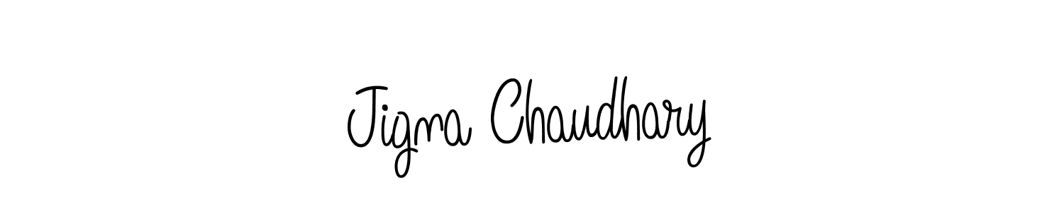 How to make Jigna Chaudhary name signature. Use Angelique-Rose-font-FFP style for creating short signs online. This is the latest handwritten sign. Jigna Chaudhary signature style 5 images and pictures png