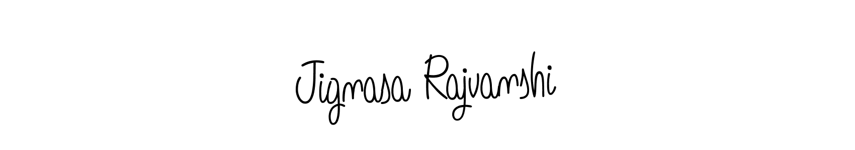 How to make Jignasa Rajvanshi name signature. Use Angelique-Rose-font-FFP style for creating short signs online. This is the latest handwritten sign. Jignasa Rajvanshi signature style 5 images and pictures png