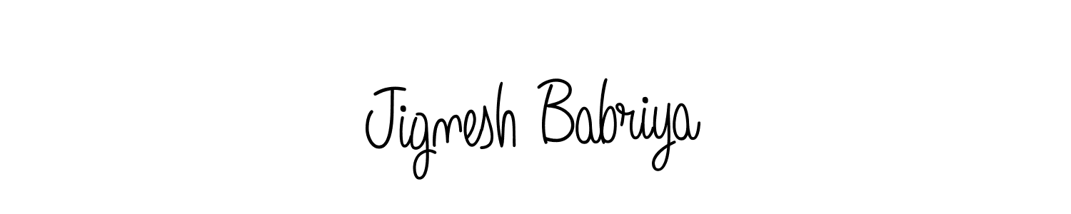 if you are searching for the best signature style for your name Jignesh Babriya. so please give up your signature search. here we have designed multiple signature styles  using Angelique-Rose-font-FFP. Jignesh Babriya signature style 5 images and pictures png