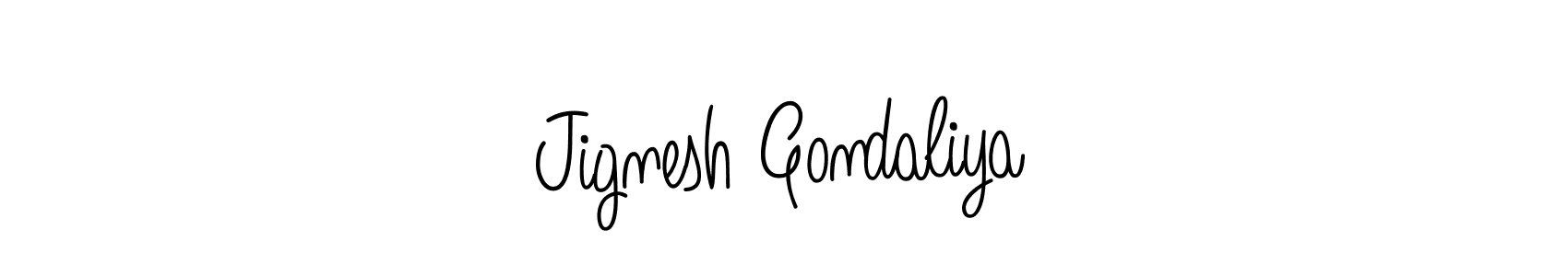 You can use this online signature creator to create a handwritten signature for the name Jignesh Gondaliya. This is the best online autograph maker. Jignesh Gondaliya signature style 5 images and pictures png