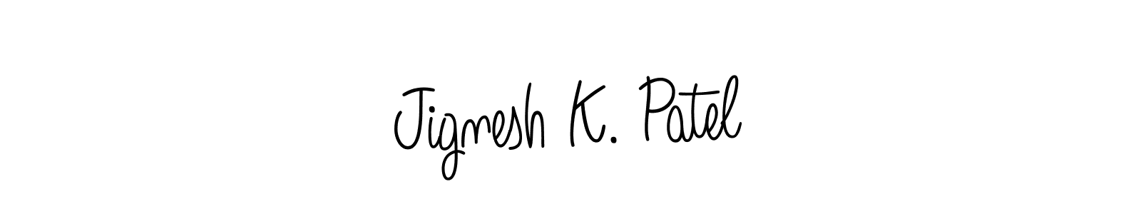 Also You can easily find your signature by using the search form. We will create Jignesh K. Patel name handwritten signature images for you free of cost using Angelique-Rose-font-FFP sign style. Jignesh K. Patel signature style 5 images and pictures png