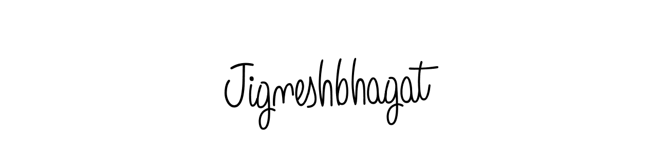 The best way (Angelique-Rose-font-FFP) to make a short signature is to pick only two or three words in your name. The name Jigneshbhagat include a total of six letters. For converting this name. Jigneshbhagat signature style 5 images and pictures png