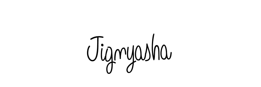 Design your own signature with our free online signature maker. With this signature software, you can create a handwritten (Angelique-Rose-font-FFP) signature for name Jignyasha. Jignyasha signature style 5 images and pictures png