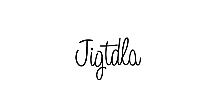 Jigtdla stylish signature style. Best Handwritten Sign (Angelique-Rose-font-FFP) for my name. Handwritten Signature Collection Ideas for my name Jigtdla. Jigtdla signature style 5 images and pictures png