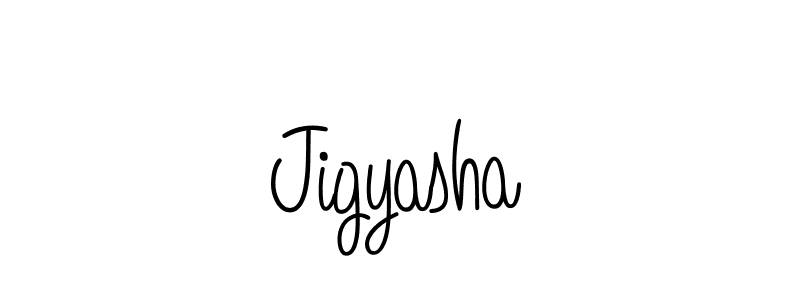 Jigyasha stylish signature style. Best Handwritten Sign (Angelique-Rose-font-FFP) for my name. Handwritten Signature Collection Ideas for my name Jigyasha. Jigyasha signature style 5 images and pictures png
