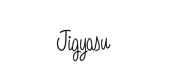Create a beautiful signature design for name Jigyasu. With this signature (Angelique-Rose-font-FFP) fonts, you can make a handwritten signature for free. Jigyasu signature style 5 images and pictures png