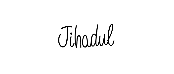 Jihadul stylish signature style. Best Handwritten Sign (Angelique-Rose-font-FFP) for my name. Handwritten Signature Collection Ideas for my name Jihadul. Jihadul signature style 5 images and pictures png