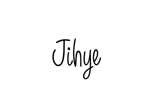 Create a beautiful signature design for name Jihye. With this signature (Angelique-Rose-font-FFP) fonts, you can make a handwritten signature for free. Jihye signature style 5 images and pictures png