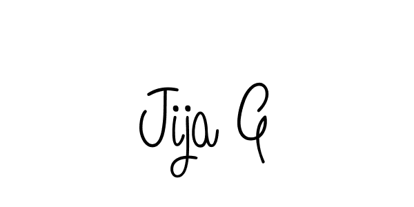 Once you've used our free online signature maker to create your best signature Angelique-Rose-font-FFP style, it's time to enjoy all of the benefits that Jija G name signing documents. Jija G signature style 5 images and pictures png