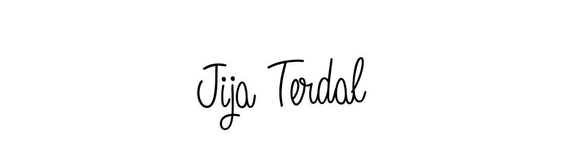 How to make Jija Terdal name signature. Use Angelique-Rose-font-FFP style for creating short signs online. This is the latest handwritten sign. Jija Terdal signature style 5 images and pictures png