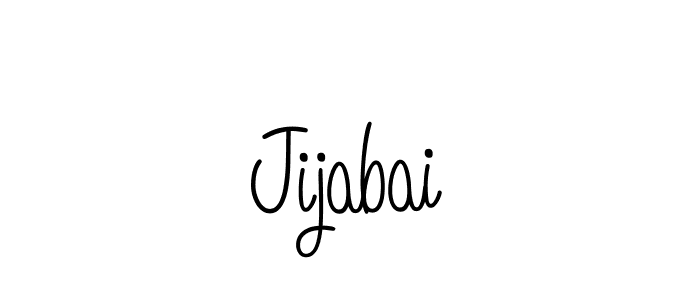 Jijabai stylish signature style. Best Handwritten Sign (Angelique-Rose-font-FFP) for my name. Handwritten Signature Collection Ideas for my name Jijabai. Jijabai signature style 5 images and pictures png