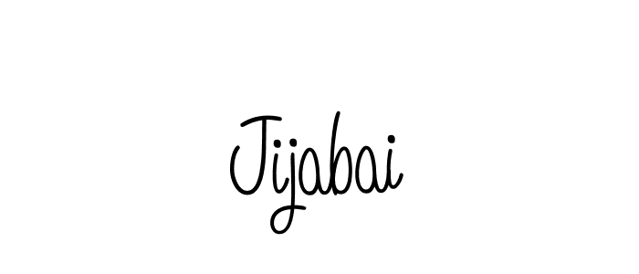 Also we have Jijabai name is the best signature style. Create professional handwritten signature collection using Angelique-Rose-font-FFP autograph style. Jijabai signature style 5 images and pictures png