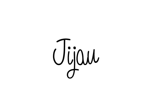 You should practise on your own different ways (Angelique-Rose-font-FFP) to write your name (Jijau) in signature. don't let someone else do it for you. Jijau signature style 5 images and pictures png