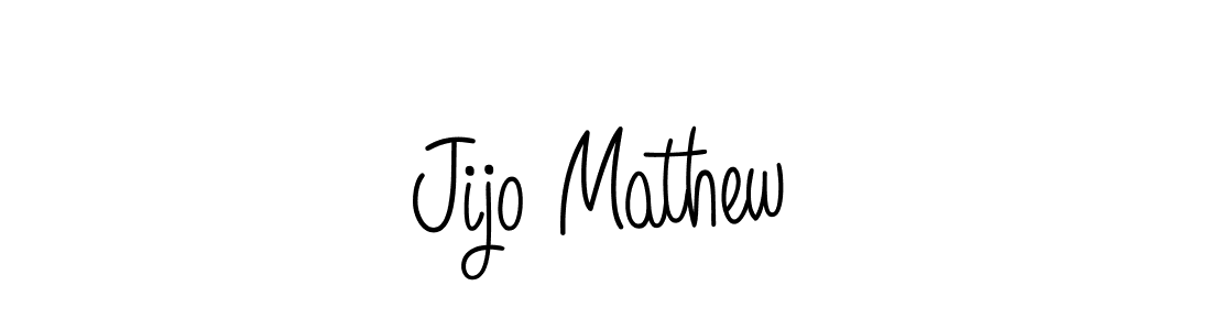 Design your own signature with our free online signature maker. With this signature software, you can create a handwritten (Angelique-Rose-font-FFP) signature for name Jijo Mathew. Jijo Mathew signature style 5 images and pictures png
