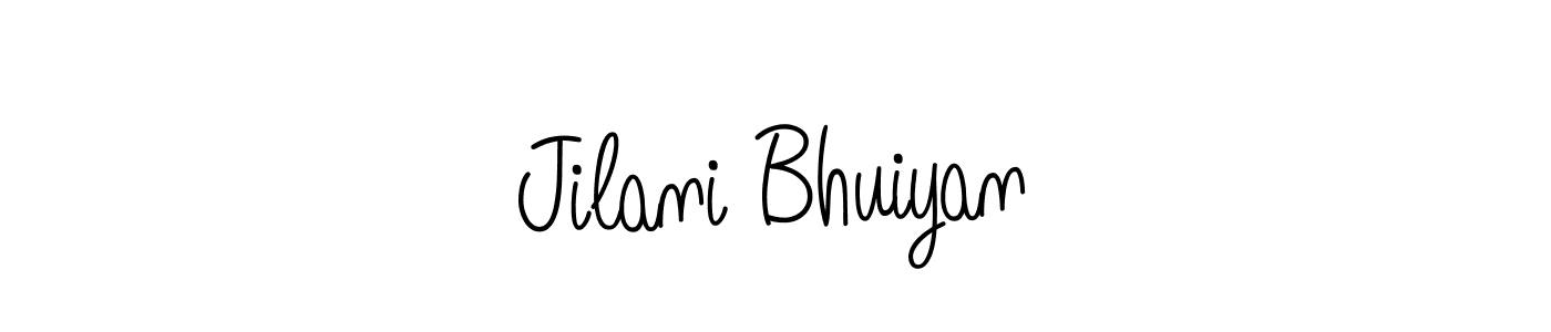 Create a beautiful signature design for name Jilani Bhuiyan. With this signature (Angelique-Rose-font-FFP) fonts, you can make a handwritten signature for free. Jilani Bhuiyan signature style 5 images and pictures png