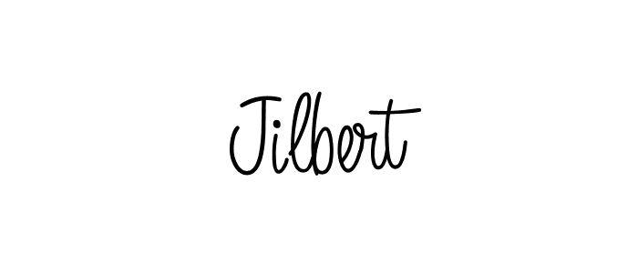 Jilbert stylish signature style. Best Handwritten Sign (Angelique-Rose-font-FFP) for my name. Handwritten Signature Collection Ideas for my name Jilbert. Jilbert signature style 5 images and pictures png