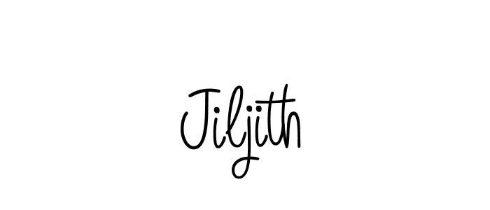 Jiljith stylish signature style. Best Handwritten Sign (Angelique-Rose-font-FFP) for my name. Handwritten Signature Collection Ideas for my name Jiljith. Jiljith signature style 5 images and pictures png